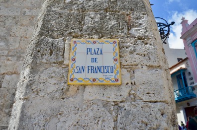 Plaza de San Francisco plaque